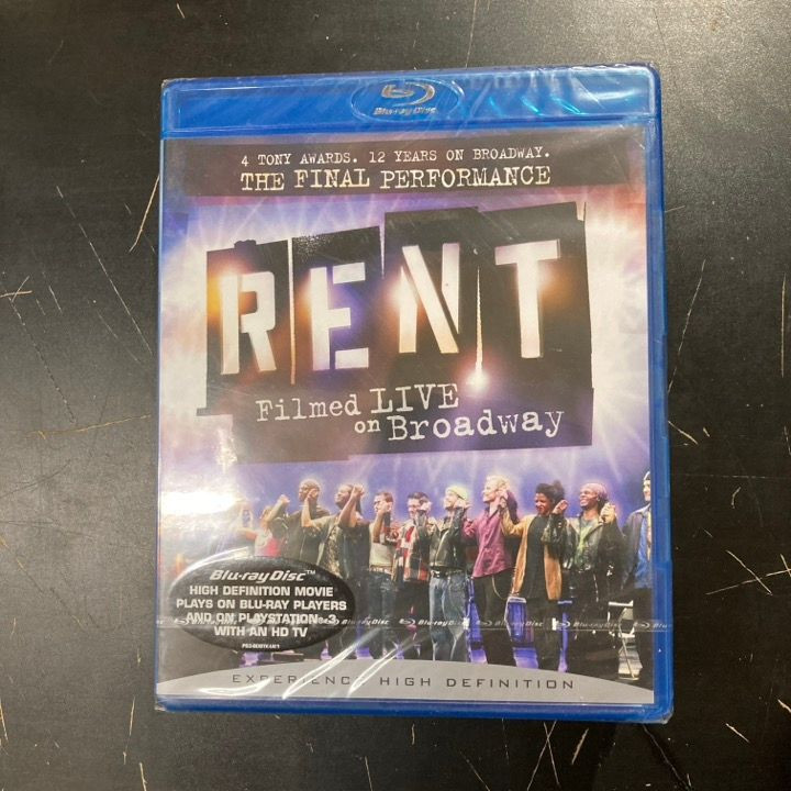 Rent - Filmed Live On Broadway Blu-ray (avaamaton) -musikaali-